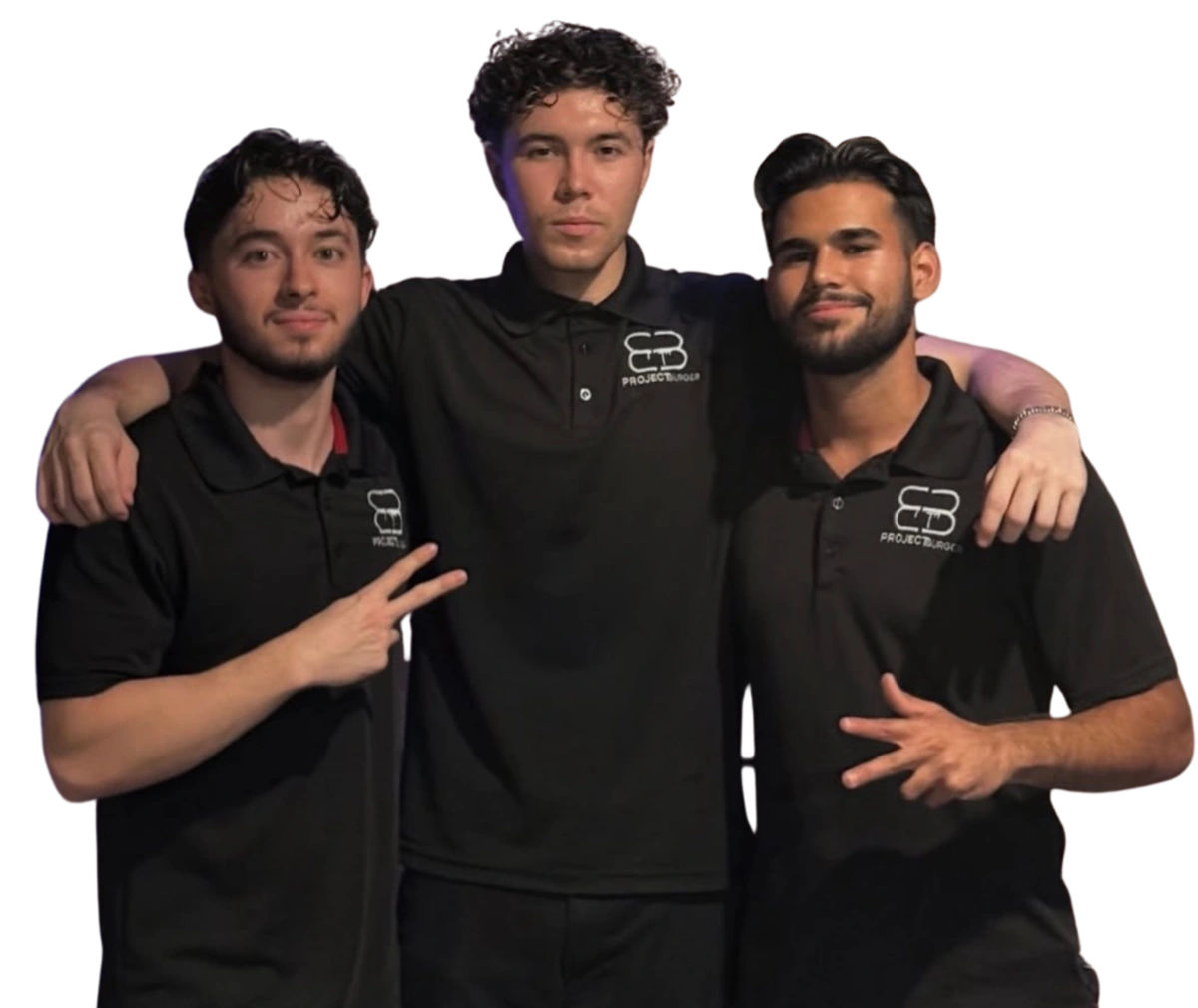 Diego, Mark, and Moises — the cousins behind Project Burger